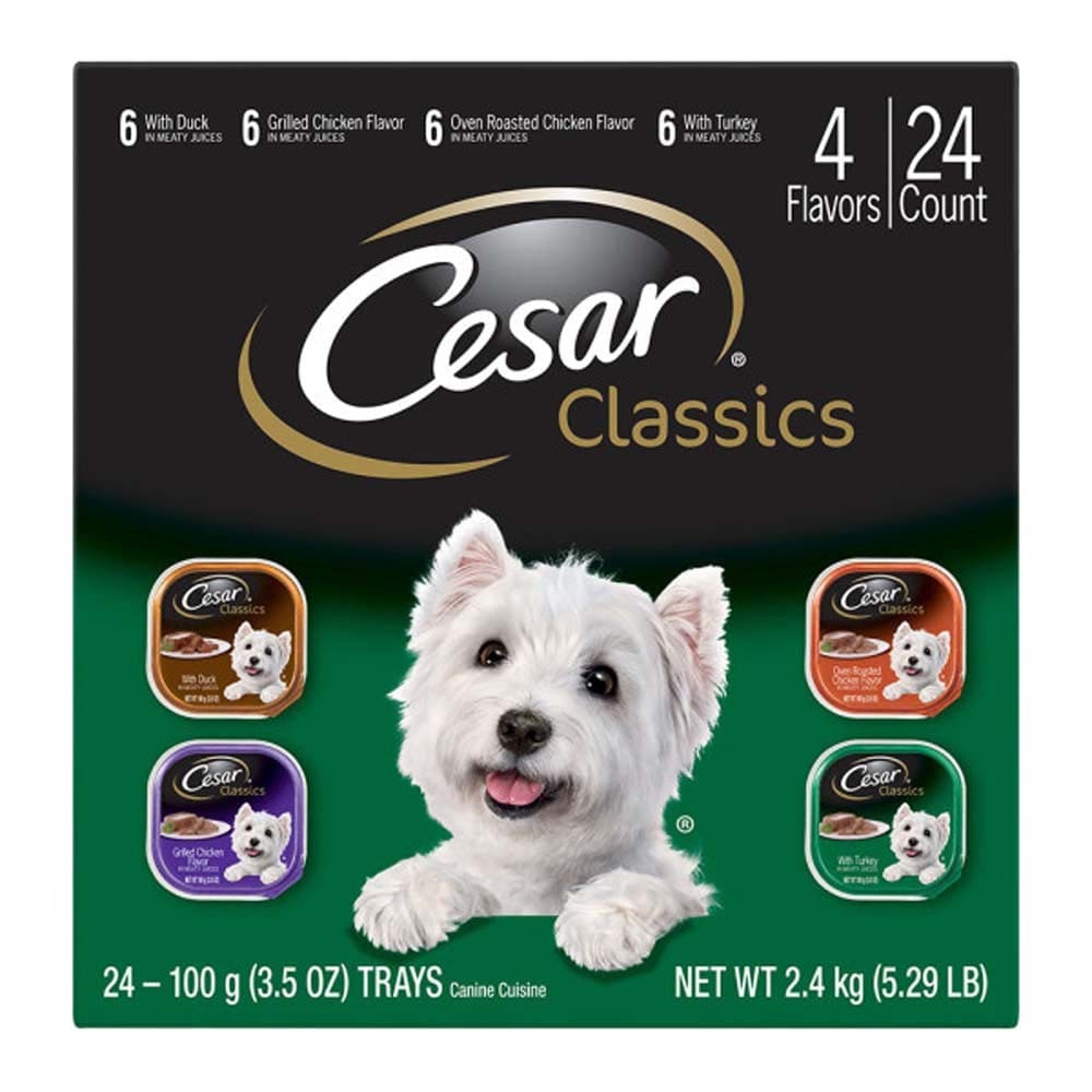 Cesar Poultry Variety Pack Dog Food 84.66 oz 24 Pack - Pet Supplies - Cesar