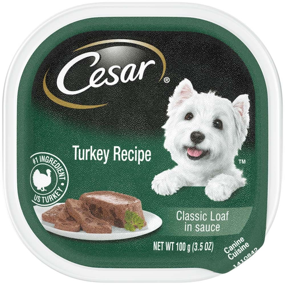 Cesar Turkey in Meaty Juices Wet Dog Food 3.5 oz 24 Pack - Pet Supplies - Cesar