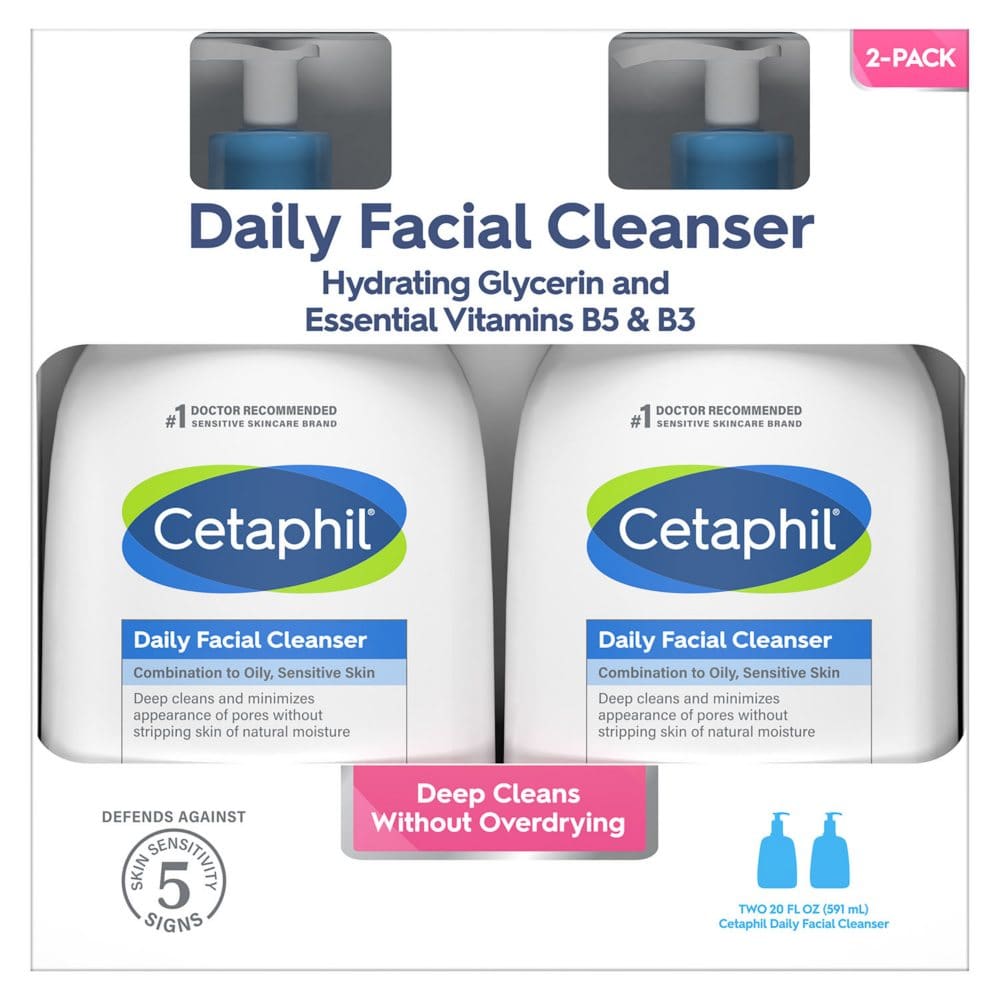 Cetaphil Daily Facial Cleanser (20 fl. oz. 2 pk.) - Skin Care - Cetaphil