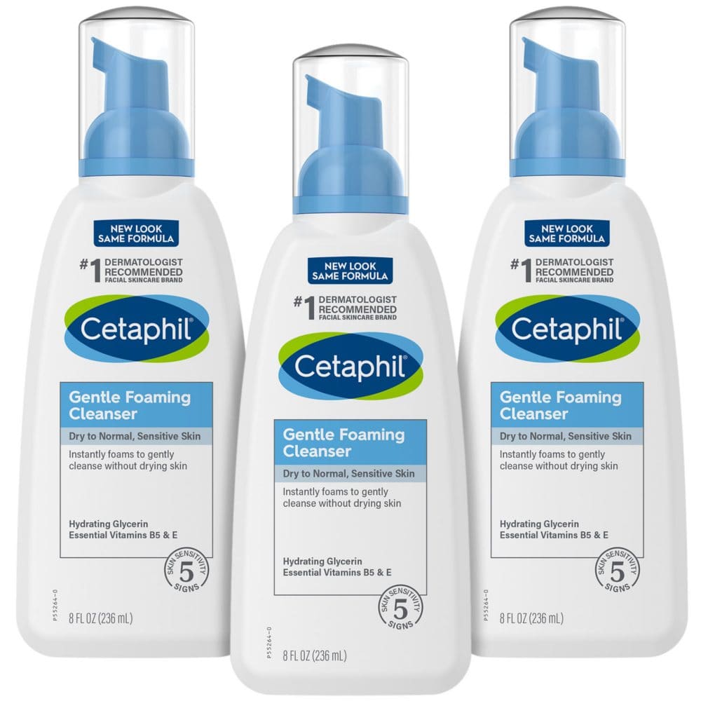 Cetaphil Gentle Foaming Cleanser (8 fl. oz. 3 pk.) - Skin Care - Cetaphil Gentle