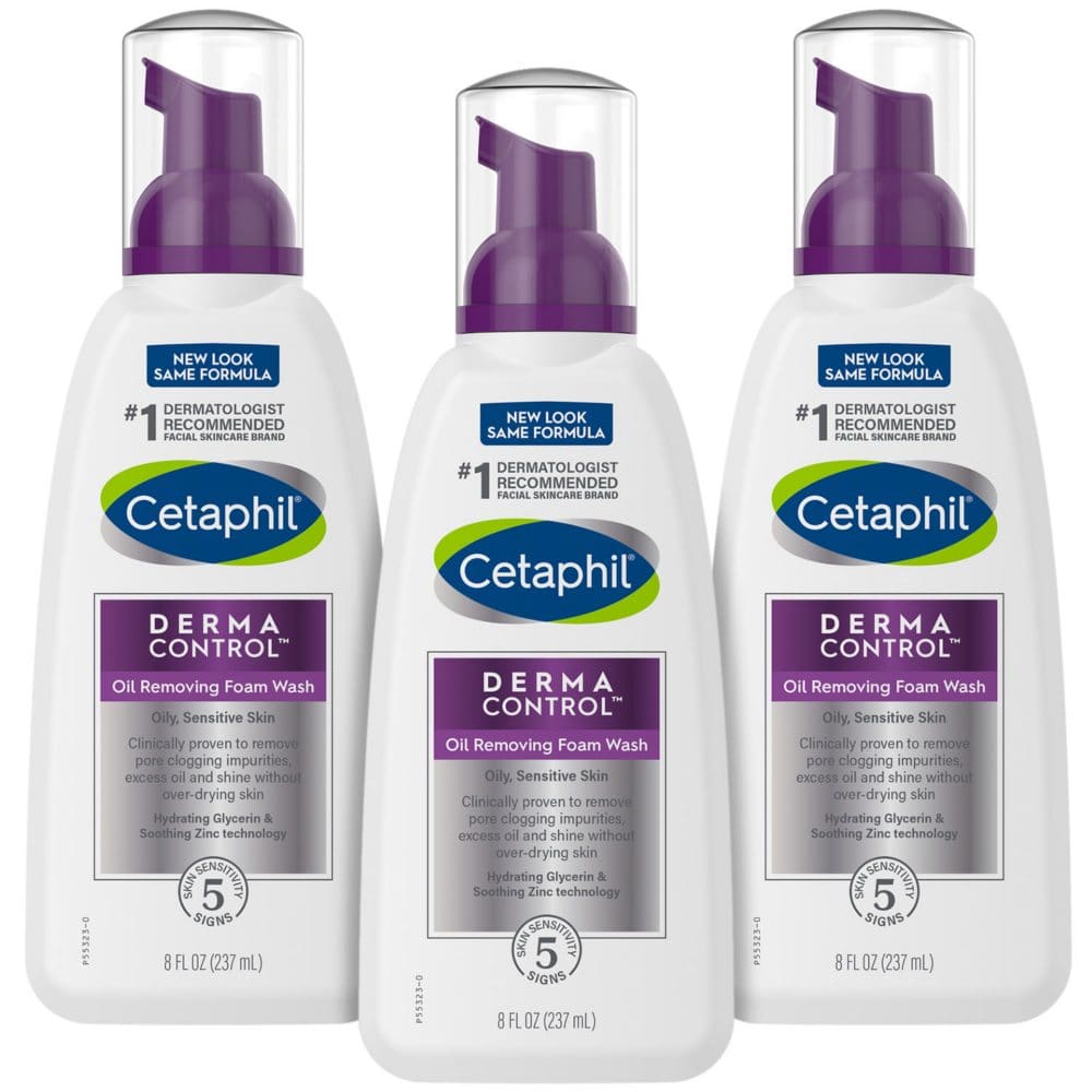 Cetaphil Pro DermaControl Oil Removing Foam Wash (8 fl. oz. 3 pk.) - Skin Care - Cetaphil Pro