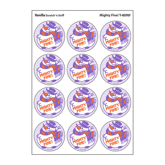Stinky Stickers Mighty Fine Vanilla Scent (Pack of 12)
