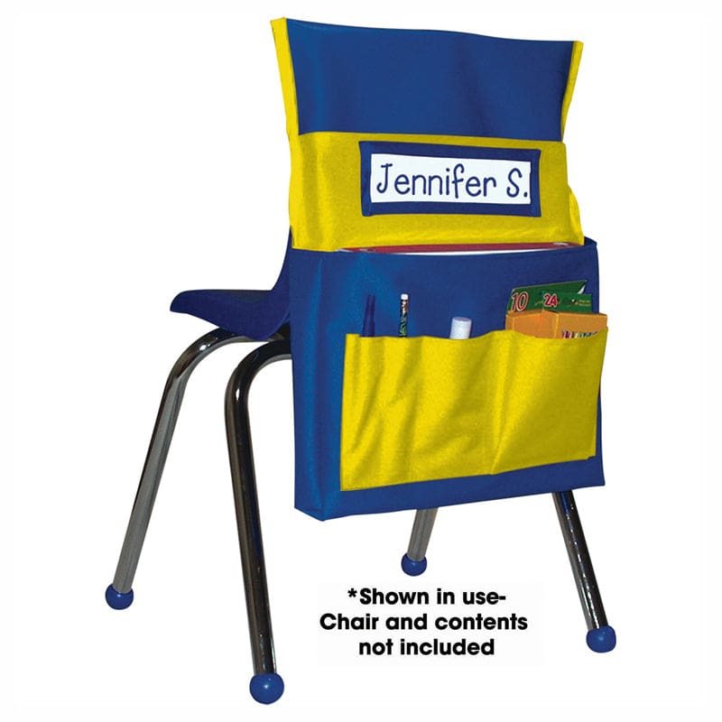 Chairback Buddy Blue/Yellow (Pack of 3) - Storage - Carson Dellosa Education
