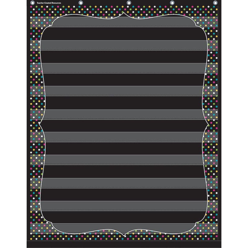 Chalkboard Brights 10 Pocket Chart (Pack of 2) - Pocket Charts - Teacher Created Resources