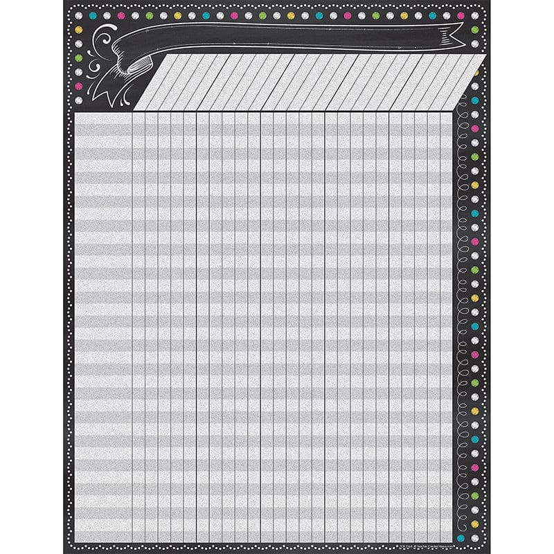 Chalkboard Brights Incentive Chart (Pack of 12) - Incentive Charts - Teacher Created Resources
