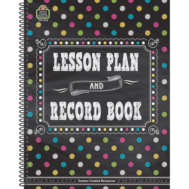 Chalkboard Brights Lesson Plan And Record Book (Pack of 3) - Plan & Record Books - Teacher Created Resources