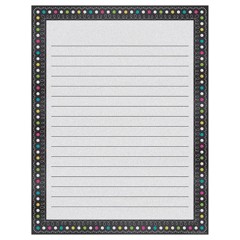 Chalkboard Brights Lined Chart (Pack of 12) - Classroom Theme - Teacher Created Resources