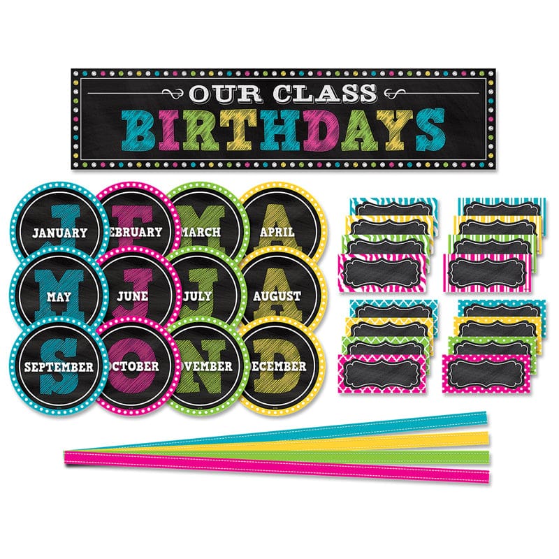 Chalkboard Brights Mini Bb Set (Pack of 6) - Miscellaneous - Teacher Created Resources