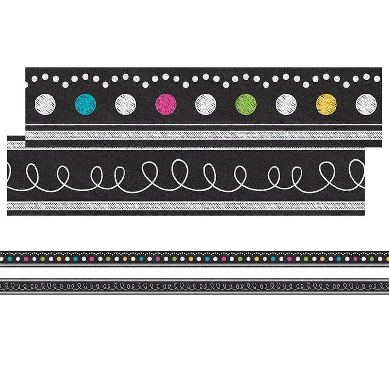 Chalkboard Brights Ribbon Runner (Pack of 8) - Border/Trimmer - Teacher Created Resources