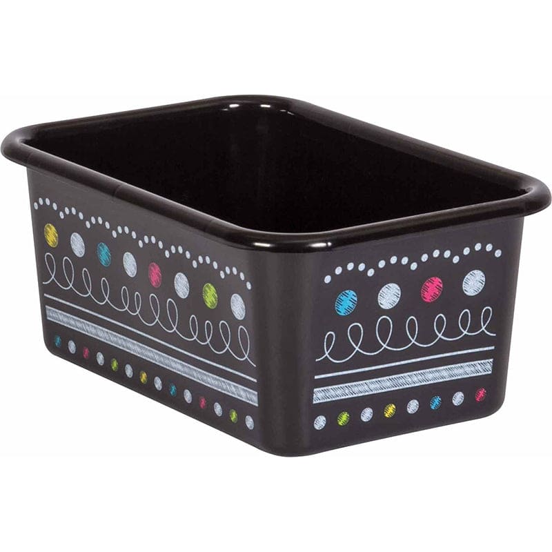 Chalkboard Brights Small Plastc Bin (Pack of 6) - Storage Containers - Teacher Created Resources