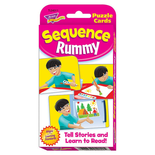Challenge Cards Sequence Rummy (Pack of 10) - Card Games - Trend Enterprises Inc.