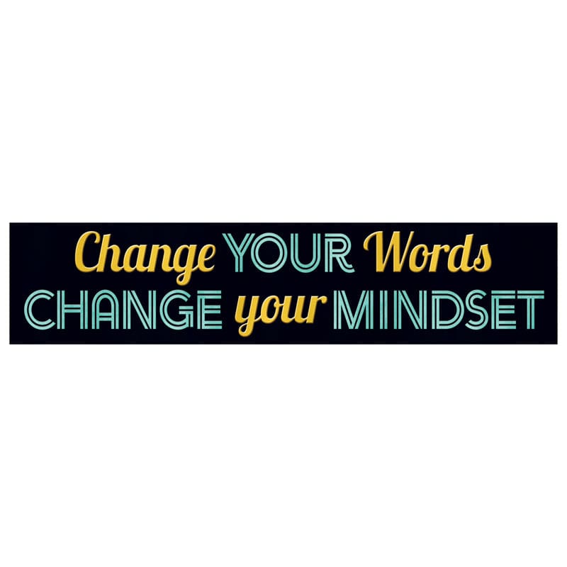 Change Your Words Banner (Pack of 12) - Banners - Trend Enterprises Inc.
