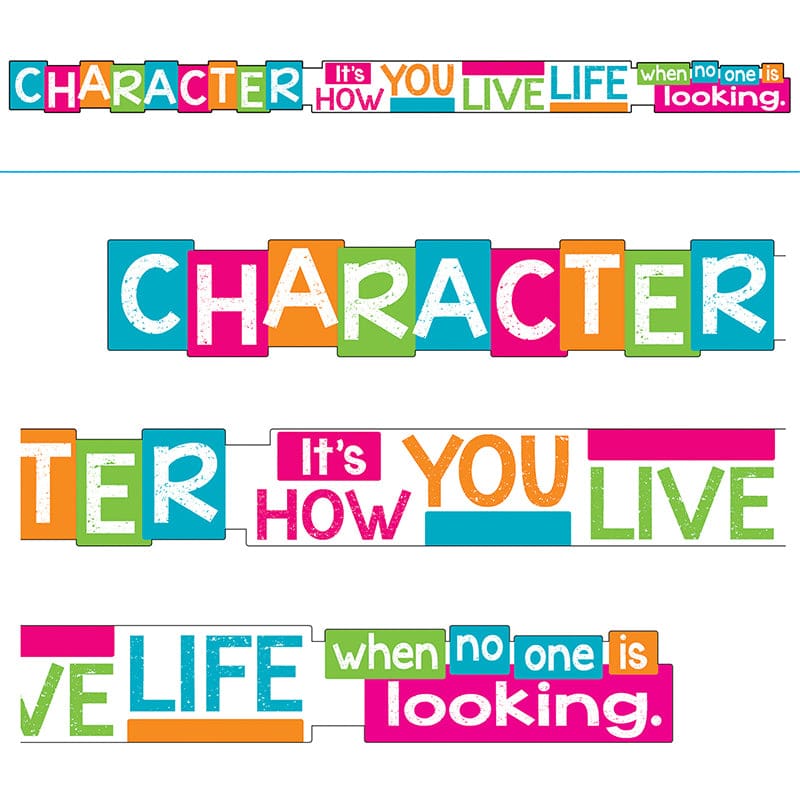 Character Its How You Live Life When No One Is Looking Banner (Pack of 6) - Motivational - Trend Enterprises Inc.