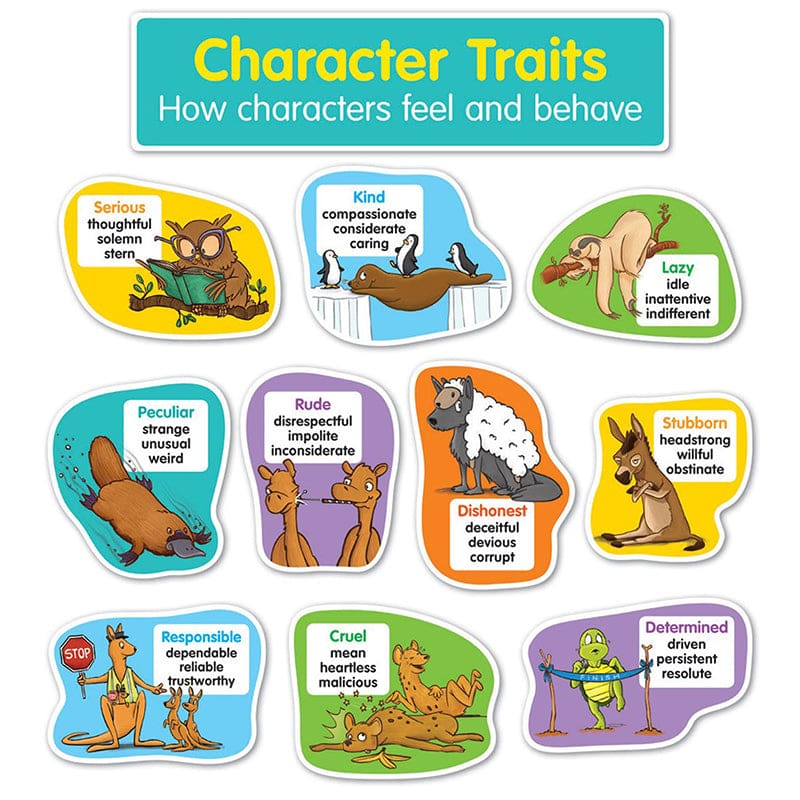 Character Traits Bulletin Board St (Pack of 3) - Language Arts - Scholastic Teaching Resources