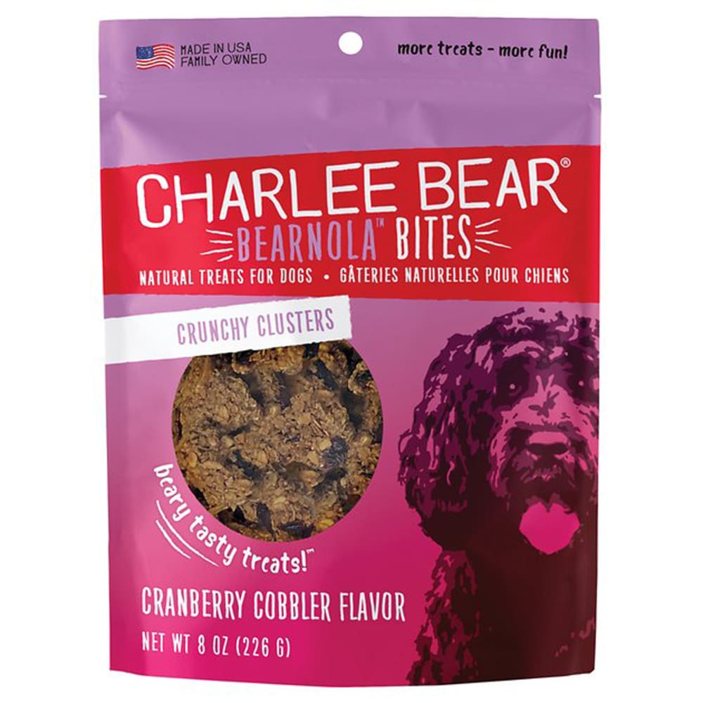 Charlee Bear Dog Bearnola Cranberry Almond 8Oz - Pet Supplies - Charlee Bear
