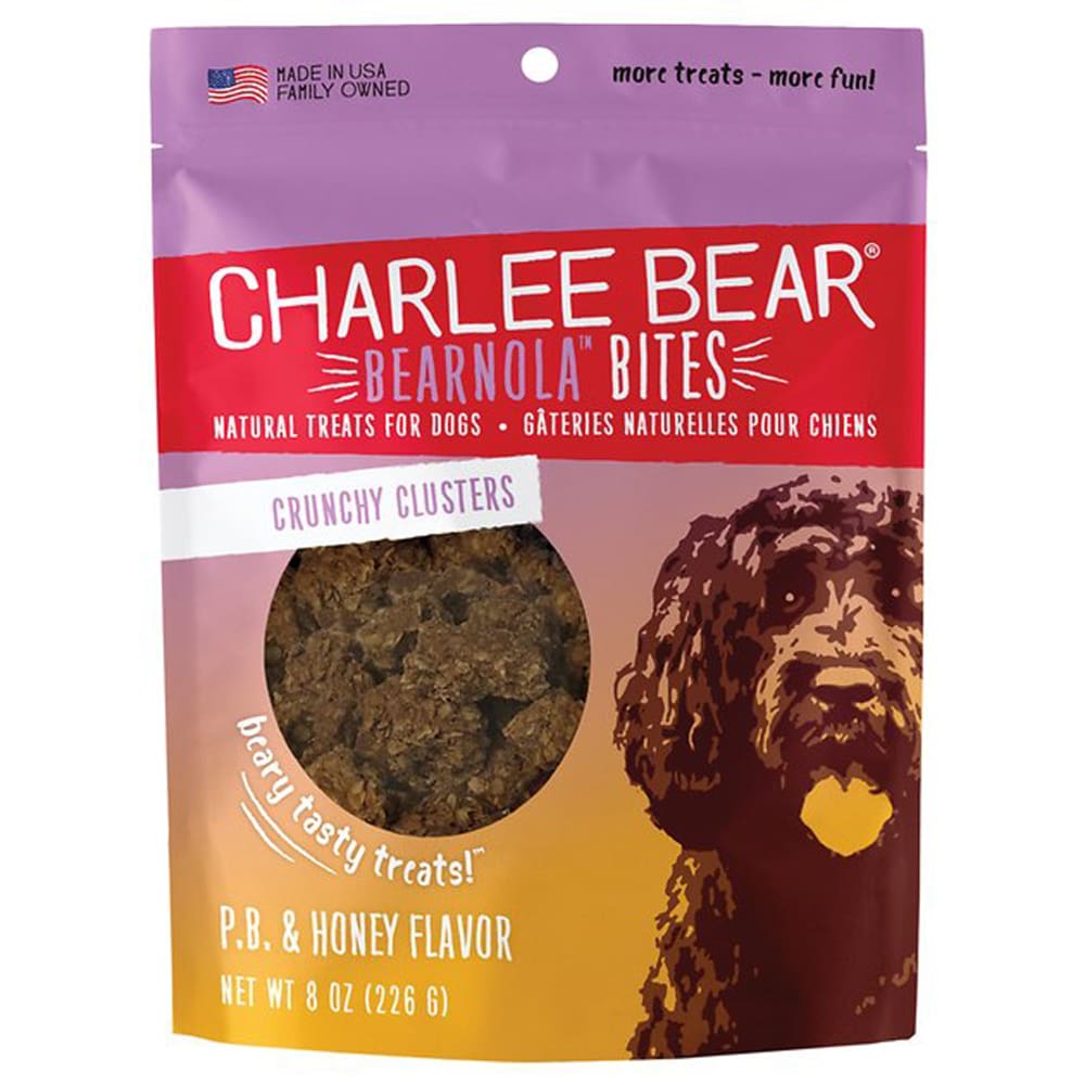 Charlee Bear Dog Bearnola Peanut Butter Honey 8Oz - Pet Supplies - Charlee Bear