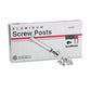 Charles Leonard Post Binder Aluminum Screw Posts 0.19 Diameter 1 Long 100/box - Office - Charles Leonard®
