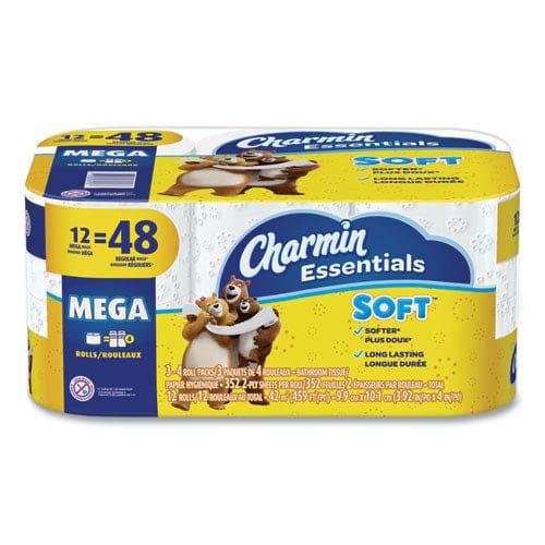 Charmin Essentials Soft Bathroom Tissue Septic Safe 2-ply White 352 Sheets/roll 12/pack - Janitorial & Sanitation - Charmin®
