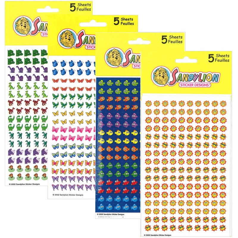 Chart Stickers Variety Pack (Pack of 6) - Stickers - Silver Lead