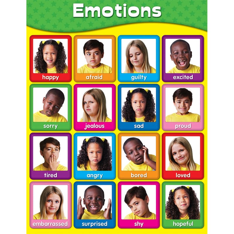 Chartlets Emotions (Pack of 12) - Social Studies - Carson Dellosa Education