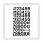 Chartpak Press-on Vinyl Numbers Self Adhesive Black 1h 44/pack - School Supplies - Chartpak®