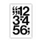 Chartpak Press-on Vinyl Numbers Self Adhesive Black 3h 10/pack - School Supplies - Chartpak®
