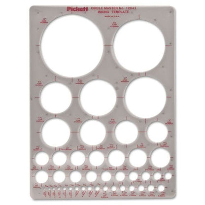 Chartpak Templates Circles 7 X 10 Smoke - School Supplies - Chartpak®
