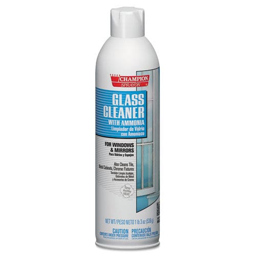 Chase Products Champion Sprayon Glass Cleaner With Ammonia 19 Oz Aerosol Spray 12/carton - School Supplies - Chase Products