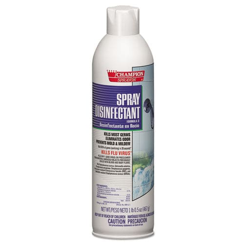 Chase Products Champion Sprayon Spray Disinfectant 16.5 Oz Aerosol Spray 12/carton - School Supplies - Chase Products