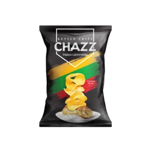 CHAZZ Big Dumplings Made of Potato Dough and Minced Meat Flavor Chips 3.17 oz. (90 g.) - CHAZZ