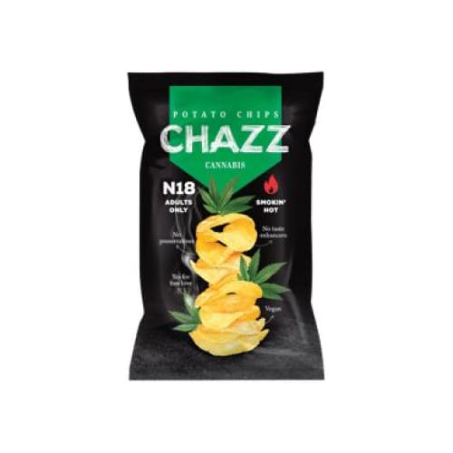 CHAZZ N-18 Hemp & Chalapa Paprika Flavour Potato Chips 3.17 oz. (90 g.) - CHAZZ