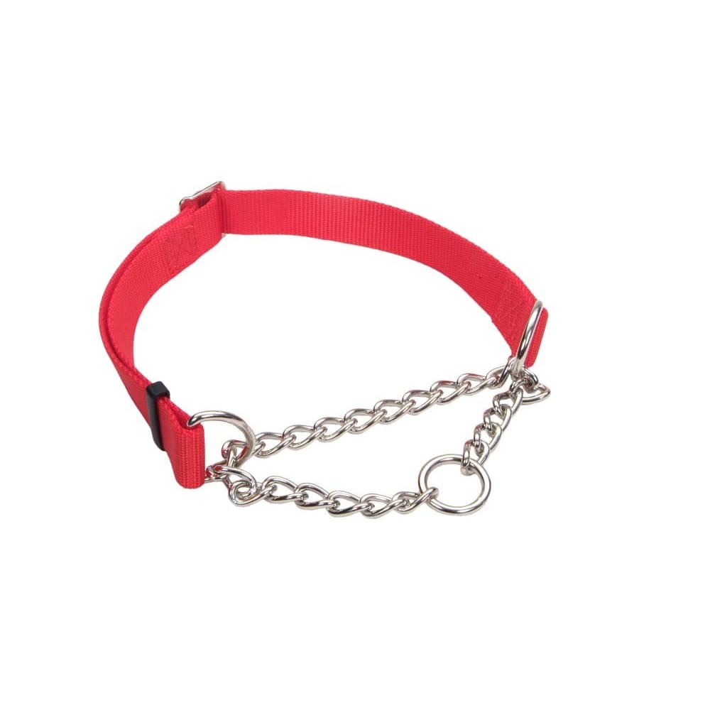 Check-Choke Adjustable Check Training Dog Collar Red 3/4 in x 14-20 in - Pet Supplies - Check-Choke