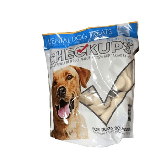 Checkups Dental Dog Treats for Dogs 20+ pounds, 24ct (3 lbs.) - ShelHealth.Com