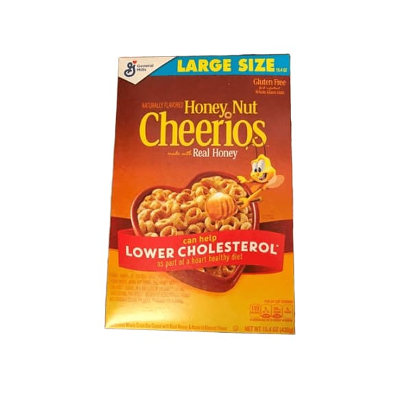 Cheerios Honey Nut , Gluten Free, Cereal with Oats, 15.4 oz - ShelHealth.Com