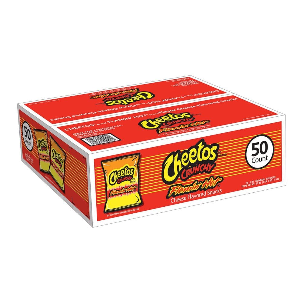 Cheetos Flamin’ Hot Crunchy (1 oz. 50 pk.) - Bulk Pantry - Cheetos Flamin’