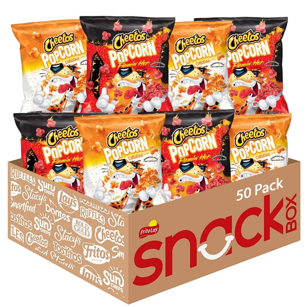 Cheetos Popcorn Variety Pack (0.63 oz. 50 pk.) - Popcorn - Cheetos Popcorn