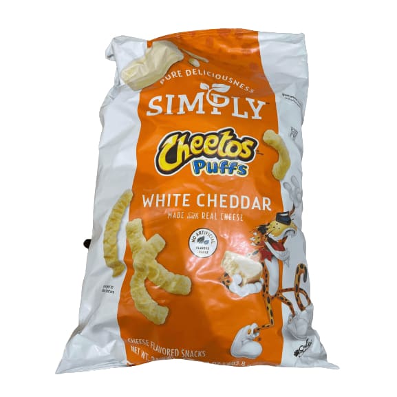 Cheetos Cheetos Simply White Cheddar Puffs, 21.3 oz.