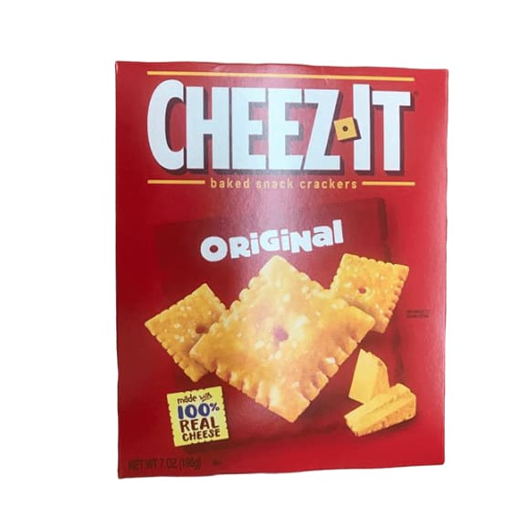 Cheez-It Baked Snack Crackers, Original, 7 Ounce - ShelHealth.Com