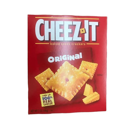 Cheez-It Baked Snack Crackers, Original, 7 Ounce - ShelHealth.Com