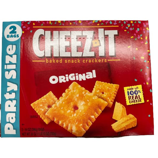 Cheez-It Cheez-It Cheese Crackers, Baked Snack Crackers, Original, 2 Ct, 28 Oz.