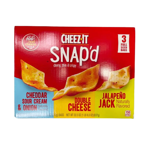 Cheez-It Cheez-It Snap'd Cheesy, Thin & Crispy, 3 x 7.5 oz.