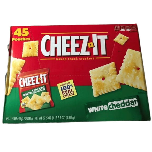 Cheez-It White Cheddar Baked Snack Cracker, 1.5 oz, 45-count - ShelHealth.Com