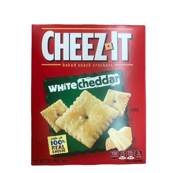Cheez-It White Cheddar Cheese Crackers, 7 oz - ShelHealth.Com