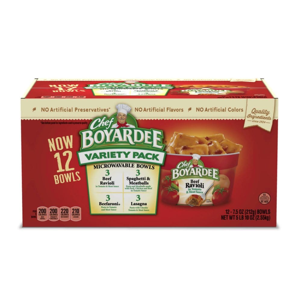 Chef Boyardee Variety Pack (7.5 oz. 12 pk.) - Canned Foods & Goods - Chef Boyardee