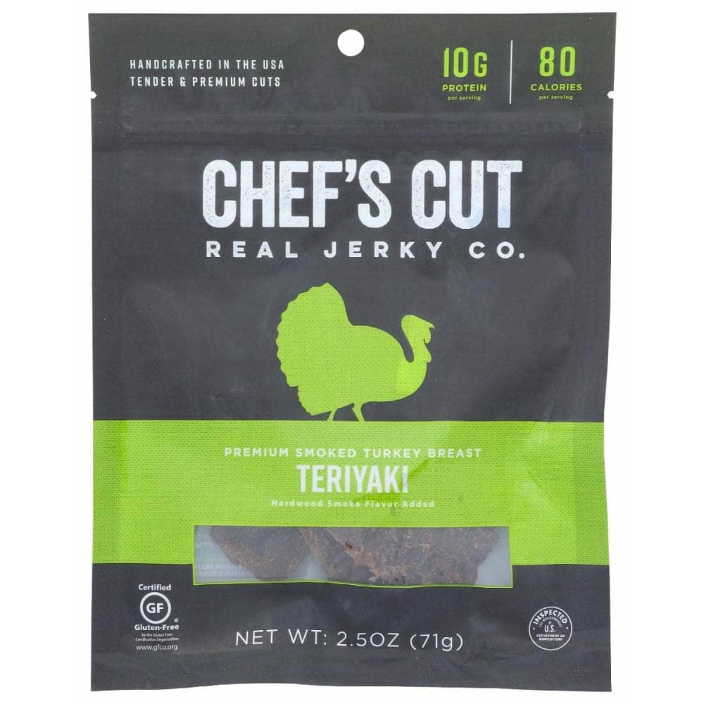CHEF'S CUT CHEFS CUT Jerky Turkey Teriyaki, 2.5 oz