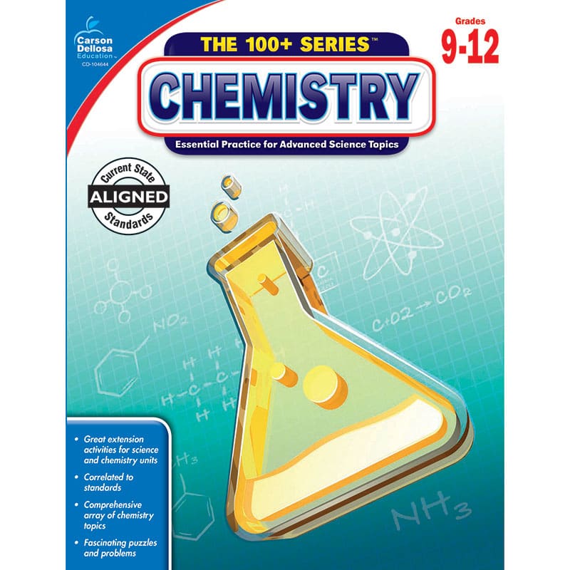 Chemistry Workbook Gr 9-12 (Pack of 3) - Chemistry - Carson Dellosa Education