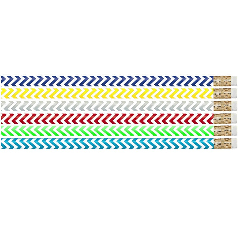 Chevron Chic Pencil Pack Of 12 (Pack of 12) - Pencils & Accessories - Musgrave Pencil Co Inc