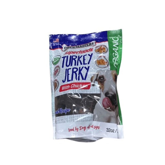 Chewmasters Turkey Jerky with Chicken Original Recipe Healthy Dog Treats Organic, 32 oz. - ShelHealth.Com