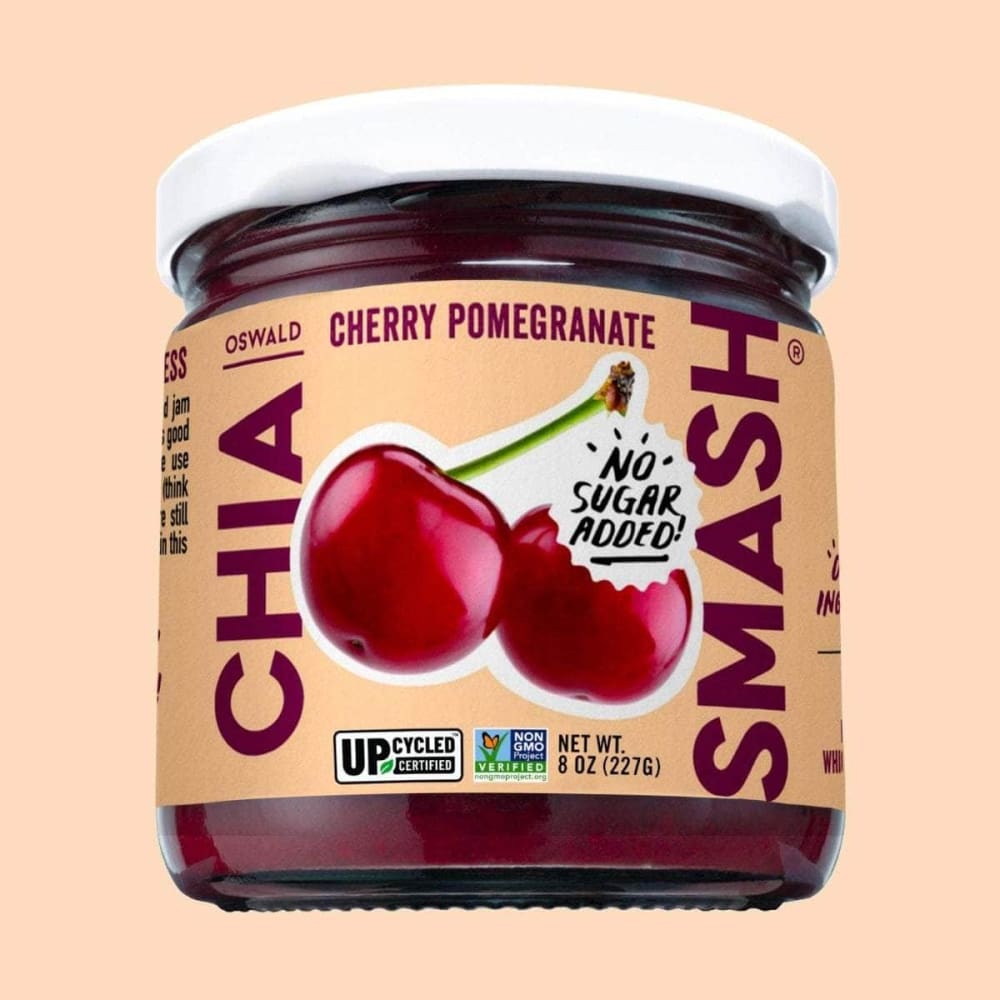 CHIA SMASH Grocery > Pantry > Jams & Jellies CHIA SMASH Chia Cherry Pomegranate Jam, 8 oz