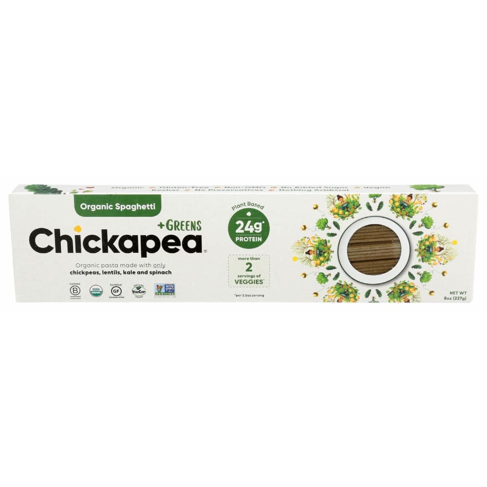 CHICKAPEA Chickapea Pasta Greens Spaghetti, 8 Oz